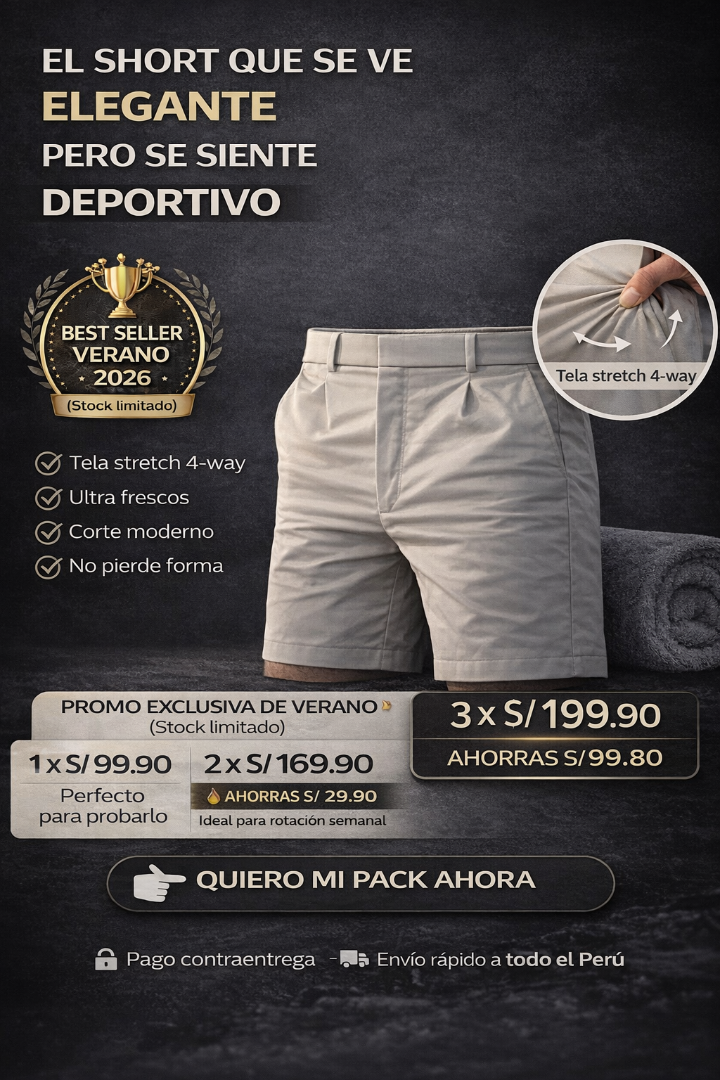 🛡️El Short que define el verano elegante.